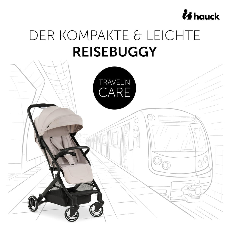 hauck Reise Buggy Travel N Care für Kinder ab Geburt bis 22 kg mit Liegefunktion, Ultraleicht - 6,9