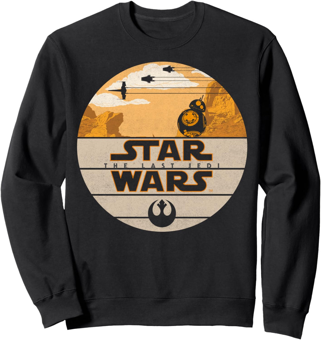 Star Wars Last Jedi BB-8 Retro Desert Roll Badge Sweatshirt