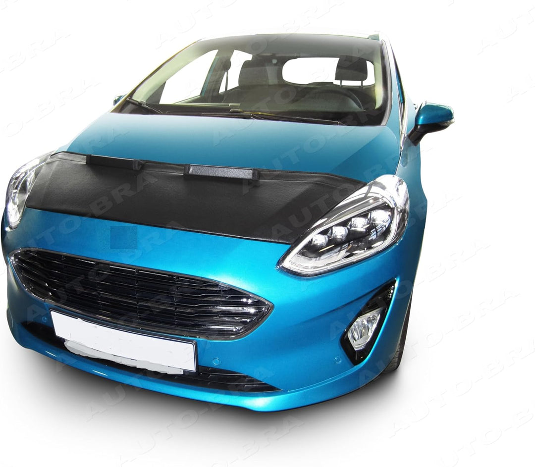 AB3-00270 CARBON OPTIK Bonnet BRA kompatibel mit Fiesta Mk7 Bj. ab 2017 Haubenbra Steinschlagschutz