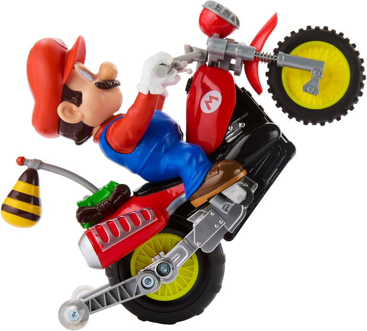 Hot Wheels Mario Kart Motorrad, ferngesteuertes Wheelie Motocross aus dem Super Mario Galaxy-Film mi