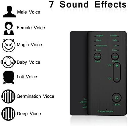 Tragbarer Voice Changer, 4 Sound Effects Phone Voice Changer Device Voice Disguiser, Soundeffektmasc