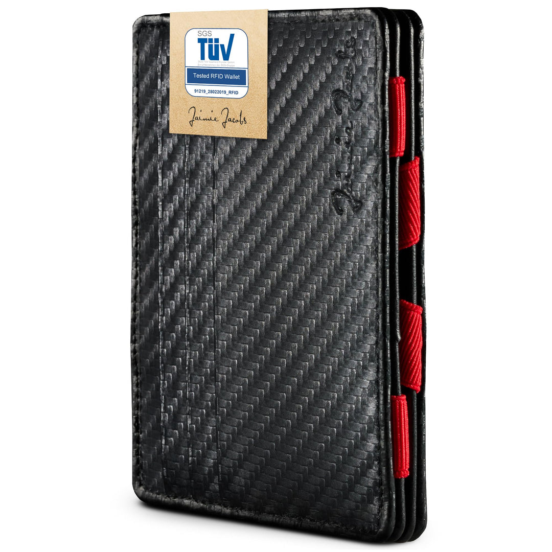 Jaimie Jacobs Flap Boy Slim - Das Original - Magic Wallet ohne Münzfach integrierter RFID Schutz Mag