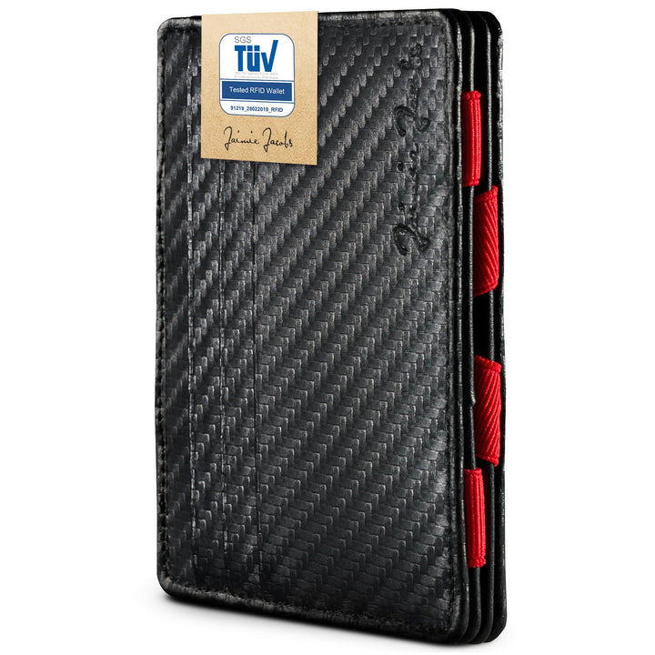 Jaimie Jacobs Flap Boy Slim - Das Original - Magic Wallet ohne Münzfach integrierter RFID Schutz Mag