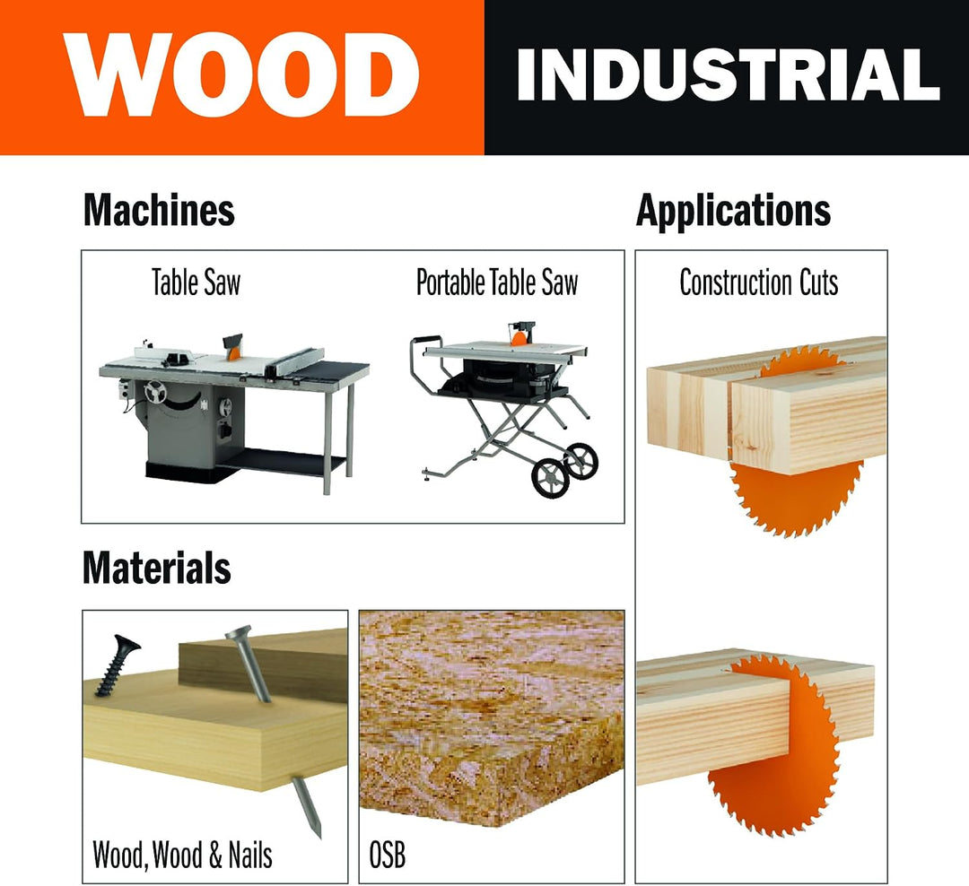 CMT Orange Tools 286.024.13 M Kreissägeblatt für den Bau, 315 x 3,2 x 30 mm, Z 24 ATB