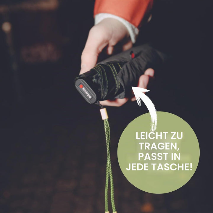 Knirps Taschenschirm Ultra US.050 Slim Manual – Ultra leicht und flach – Sturmfest – Windproof – 21