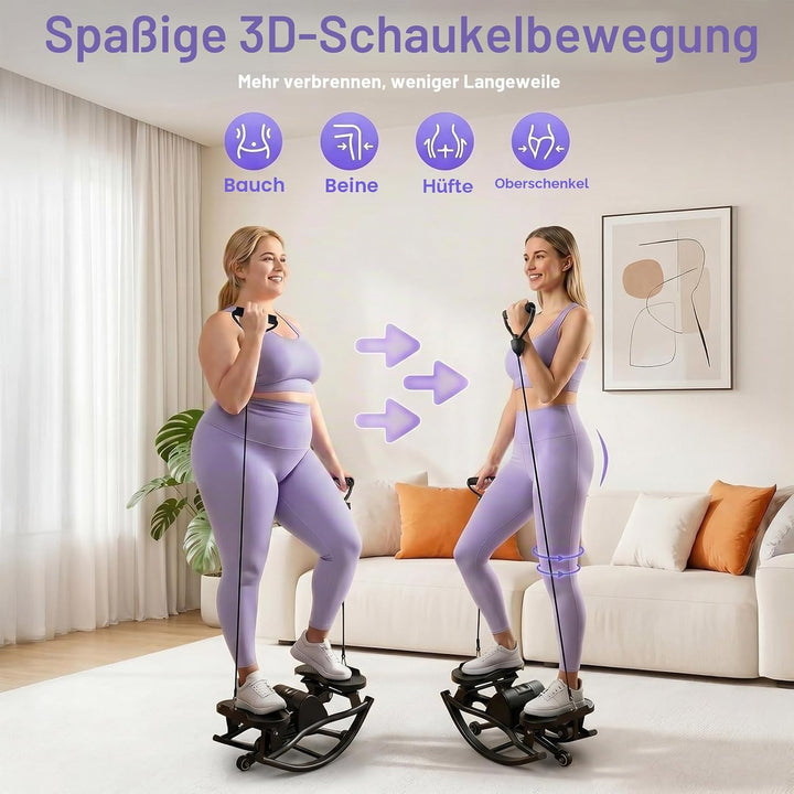 Upgraded Rock Stepper für Zuhause, Seitliche Bewegung Home Twist Stepper Side Steppers Leiser Gelenk