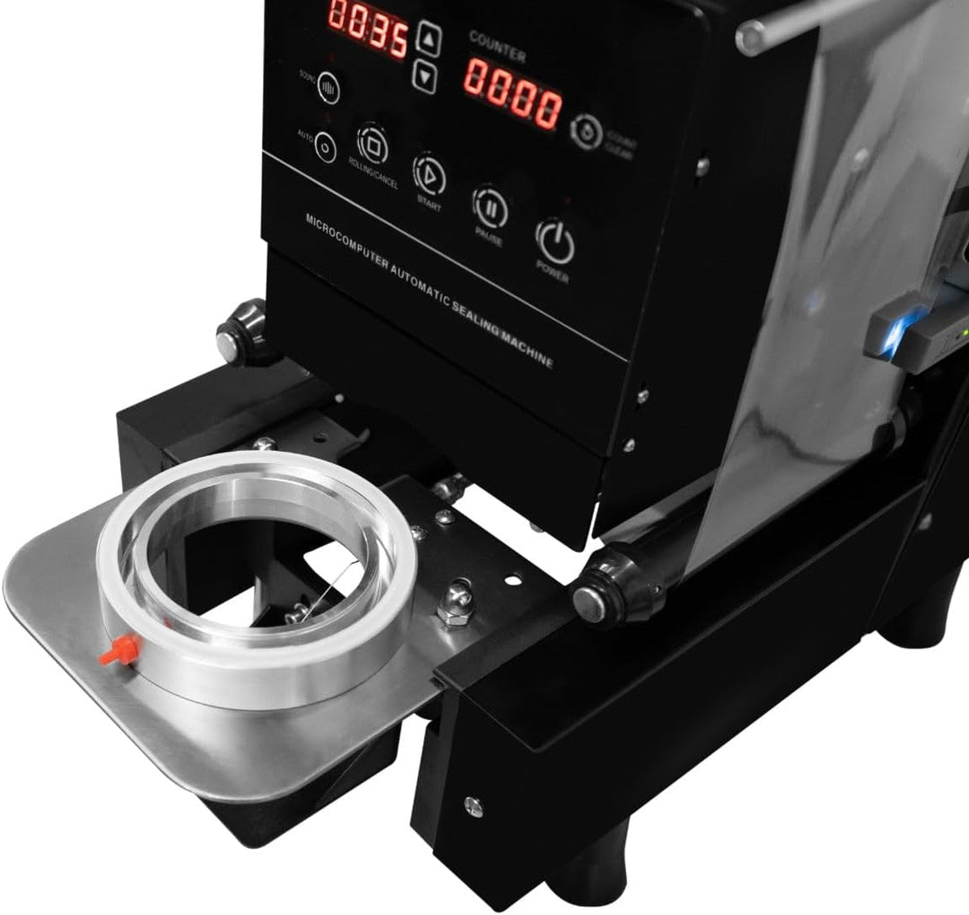 Tassenversiegelungsmaschine, elektrisch, 500 W, vollautomatisches Vakuumiergerät, Steuerung, LCD-Pan