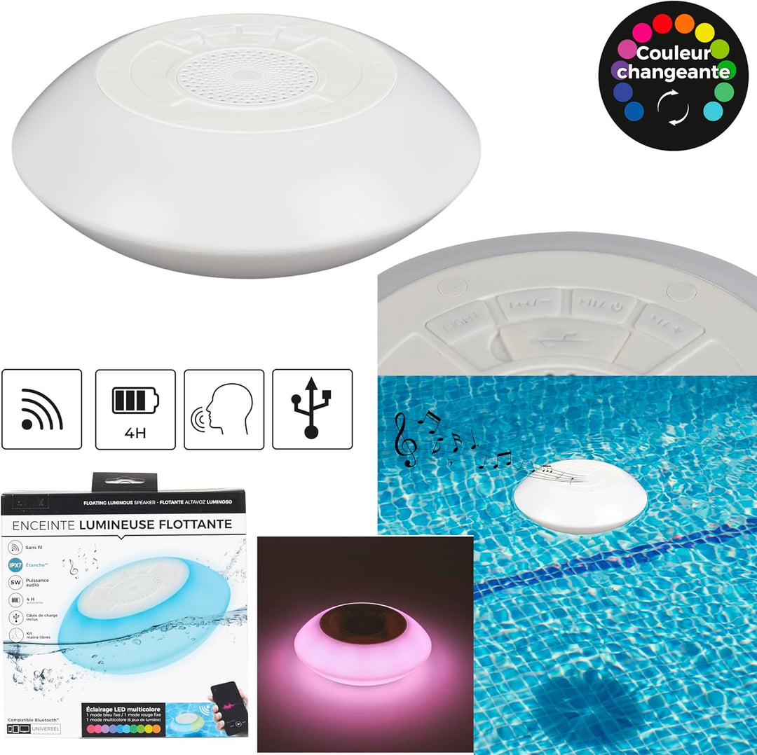 BE MIX, HT0102, schwimmender 5-W-IPX7-Lautsprecher, schwimmender 5-W-Lautsprecher: Wasserauftrieb, u