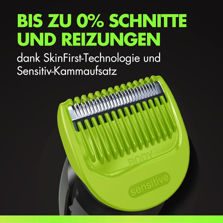 GilletteLabs i7 Body + Intimate Trimmer Herren mit SkinFirst-Technologie — Intimrasierer Mann für Kö