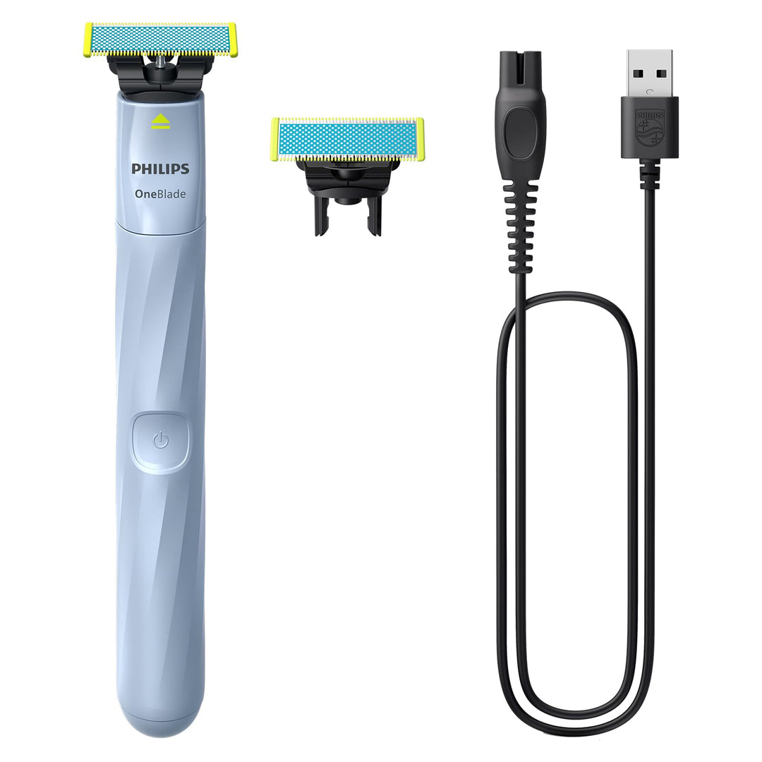 Philips OneBlade First Shave für Teenager, Modell QP1324/30 First Shave Modell inkl. 2 hautfreundlic
