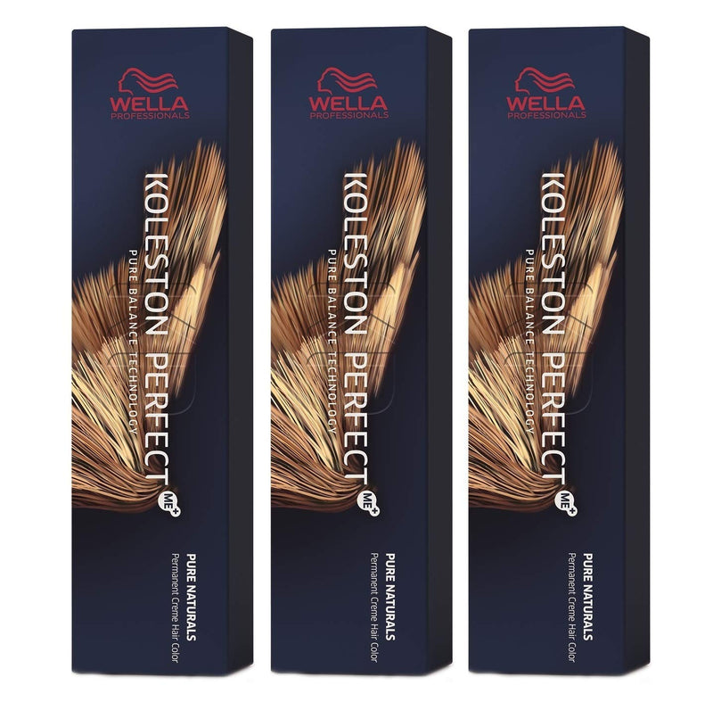 3er Wella Koleston Perfect ME+ 6/77 Dunkelblond Braun Intensiv 60 ml Braun 60 ml (3er Pack), Braun 6