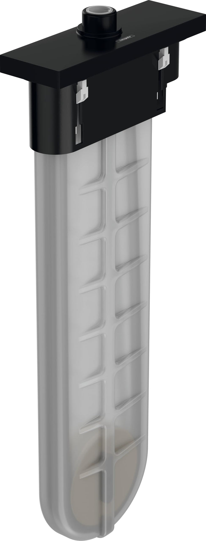 hansgrohe Schauchbox (sBox) für Duschkopf an der Wanne, eckiges Fertigset, Mattschwarz Matt Black Fe
