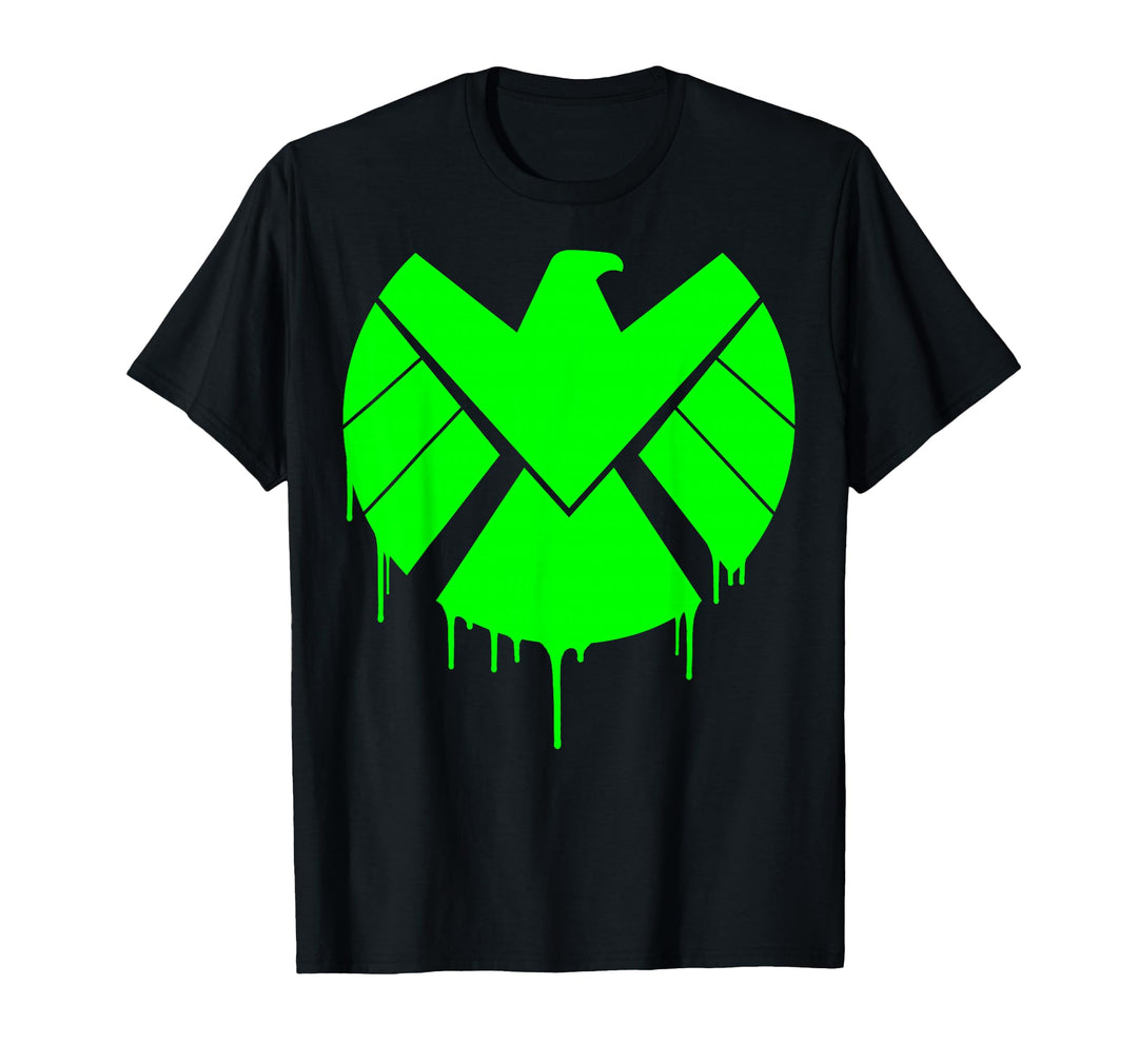 Womens Marvel Agents of S.H.I.E.L.D. Green Dripping Ooze T-Shirt XL Asphalt