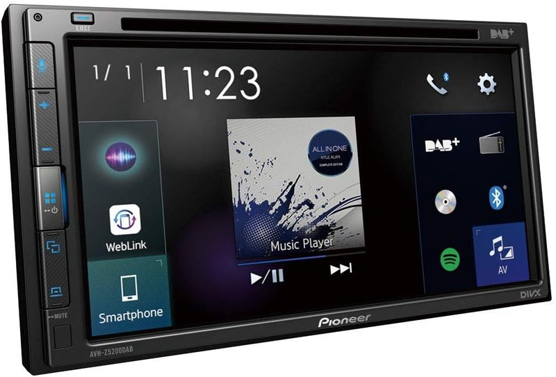 Pioneer AVH-Z5200DAB Doppel-DIN Moniceiver DAB+ Tuner, Bluetooth®-Freisprecheinrichtung, Anschluss