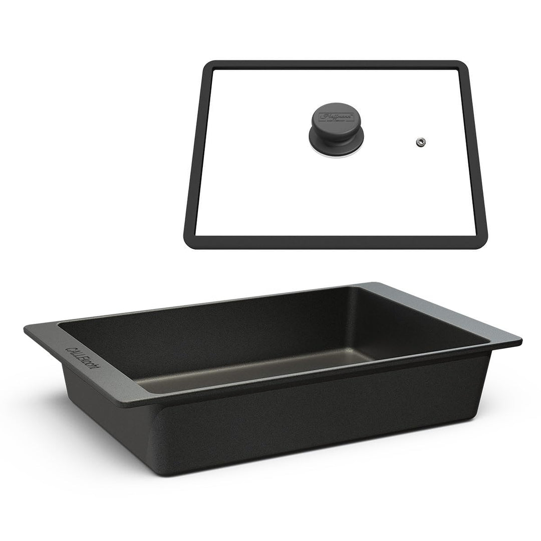 Hoffmann x CALLEkocht Aluminium-Handguss Bräter, 41x26 cm, Anthrazit, Induktionsgeeignet, Backofenfe
