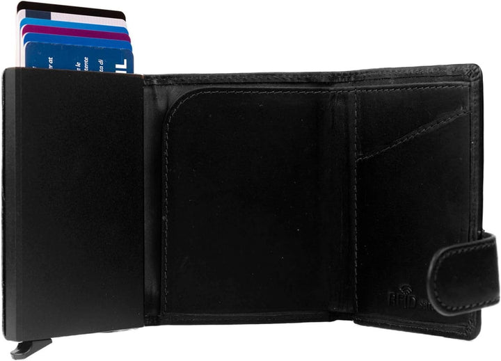 The Chesterfield Brand Leicester - Kreditkartenetui 6cc 10 cm RFID Black Schwarz, Schwarz