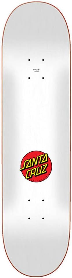 SANTA CRUZ Classic Dot Skateboard Deck Mehrfarbig 8 inch, Mehrfarbig 8 inch