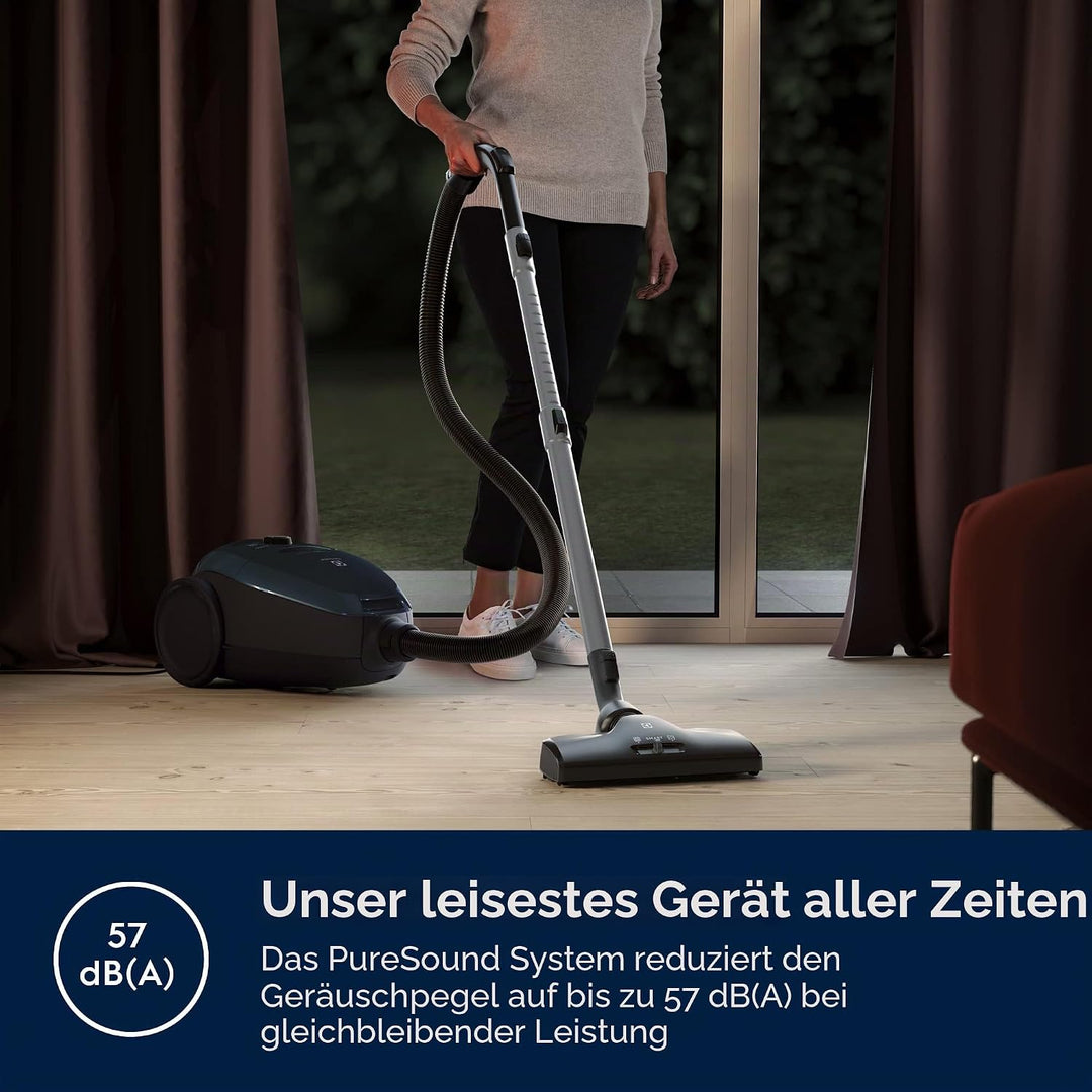 Electrolux PD82-4ST Staubsauger mit Beutel, max. Leistung 600 W, AeroPro Absaugsystem, 2 Bürsten, 3-