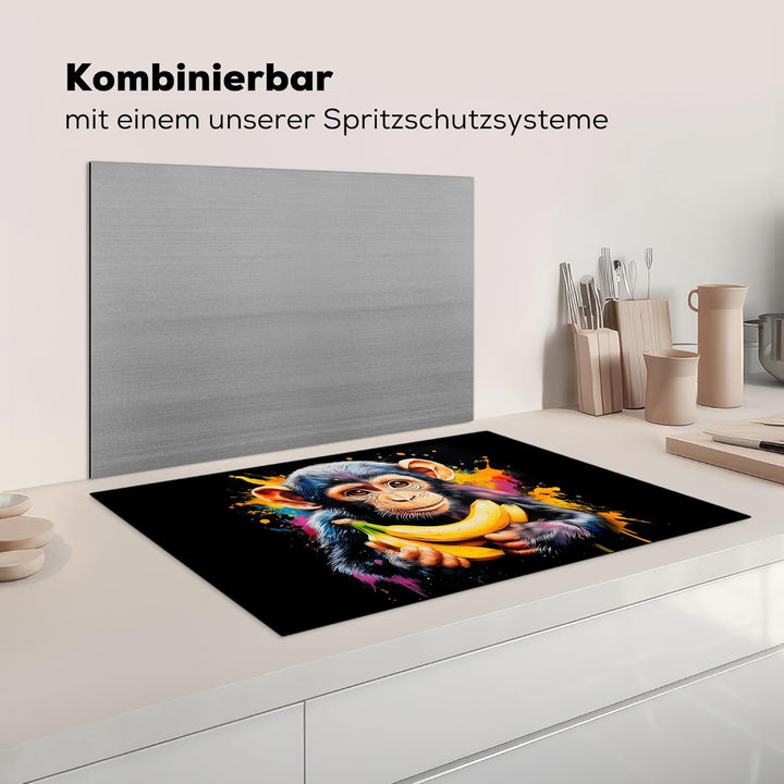 Herdabdeckplatte Einteilig 80x52 cm Küche Ceranfeld Abdeckplatte Cerankochfeld Abdeckung Induktionsk