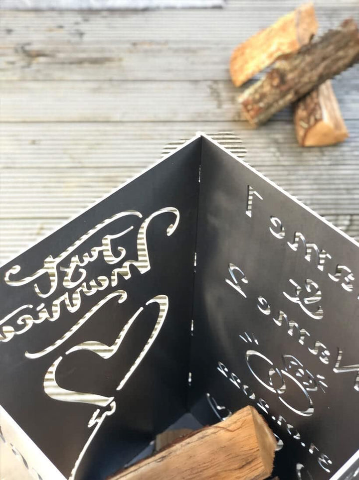 EXTRAVAGANT® Feuertonne Hochzeit Hochzeitsgeschenk PERSONALISIERT Namen Brautpaar Geschenk individue