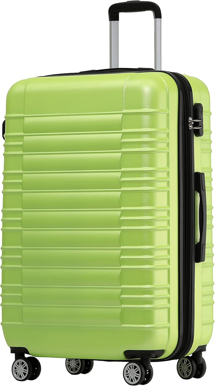 BEIBYE Zwillingsrollen Reisekoffer Koffer Trolleys Hartschale M-L-XL-Set (Green, M) Green M, Green M