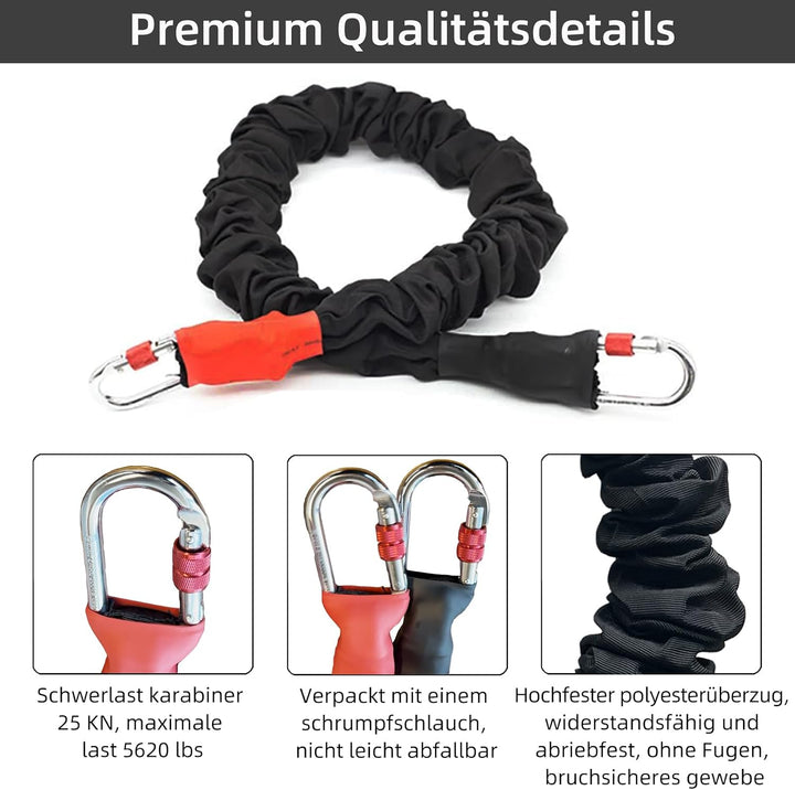 PRIOR FITNESS Aerial-Bungee-Fitness-Set-4D-Yoga-Dance-Dehnseil (hochfester Nylon), verstellbares Gur