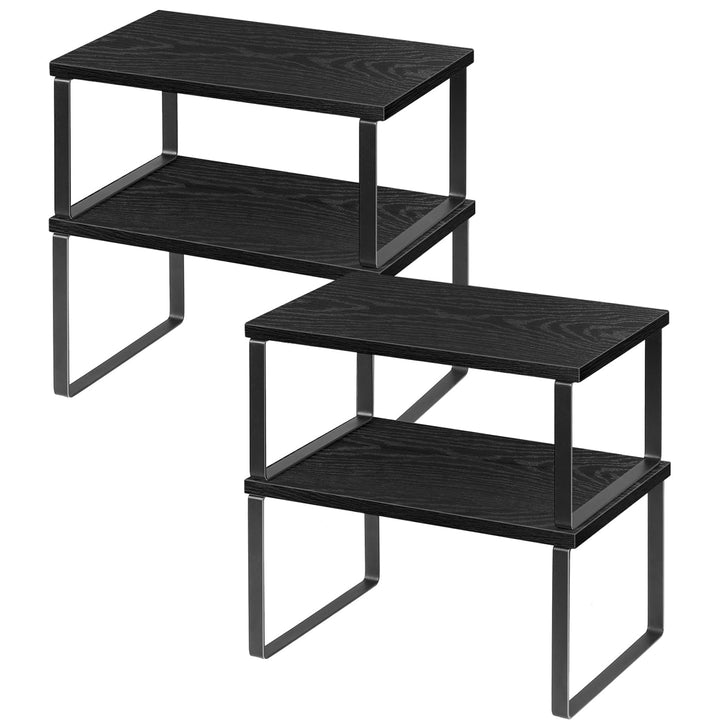 LIANTRAL Küchenschränke Organizer 4er Set, Küchenregal, Küchen Organizer, Erweiterbar und Stapelbar,