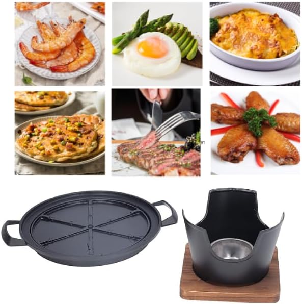 Tragbarer Holzkohlegrill, koreanische BBQ-Grillpfanne, 8,3-Zoll-Holzkohleherd, Tischgrill, koreanisc