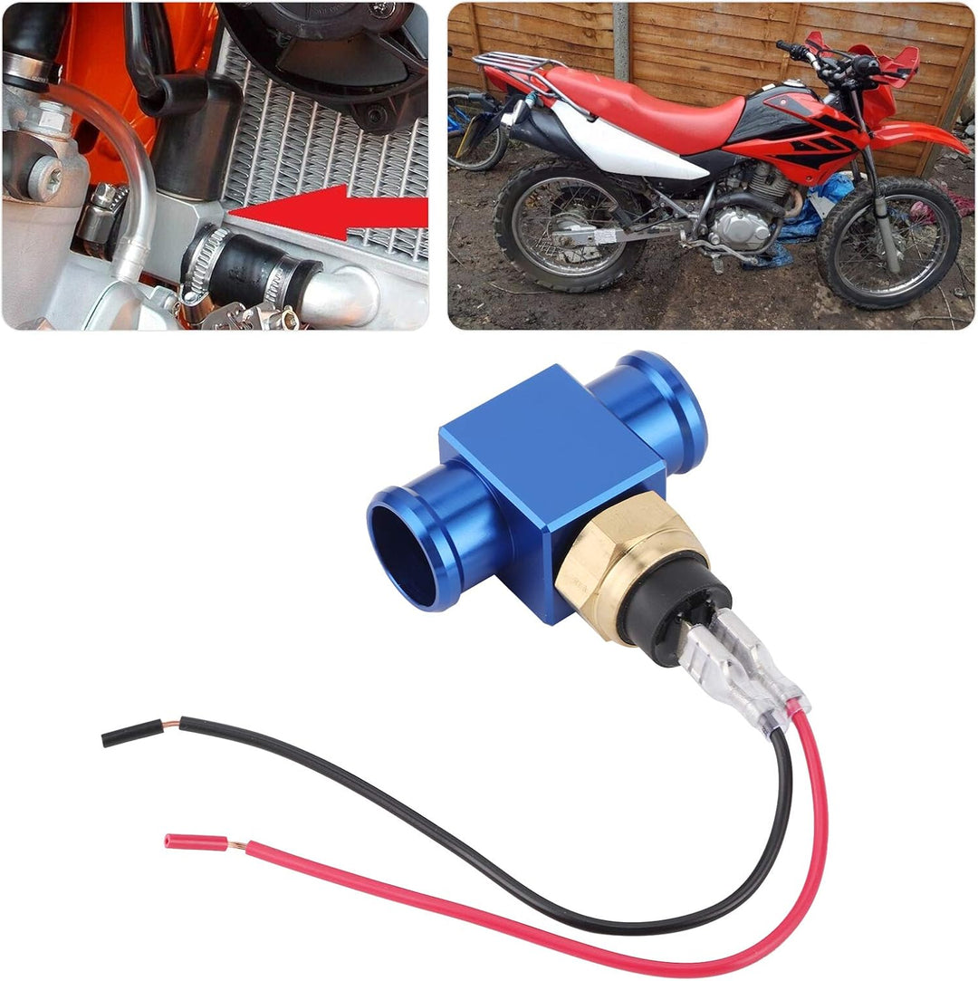 Thermostat Wassertemperaturschalter Kühlerlüfter Temperatursensor für Motorrad ATV Geländewagen Temp