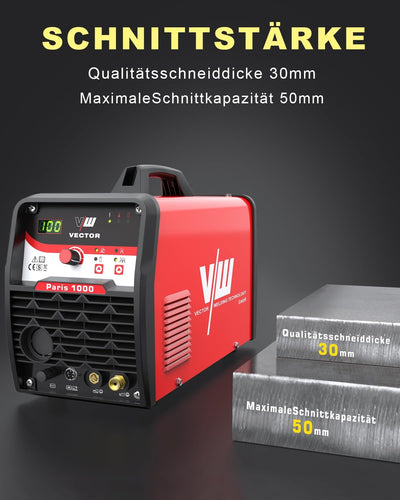 Plasmaschneider 100 A - Plasma Cutter - Plasmaschneider mit Pilotzündung - 100 Ampere Stromstärke &