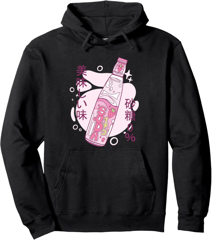 90s Japanese Aesthetic Soda Pullover Hoodie