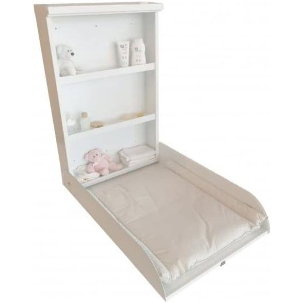 BABY DAN Wickeltisch für Sofie, Wandmontage, Metall, Weiss