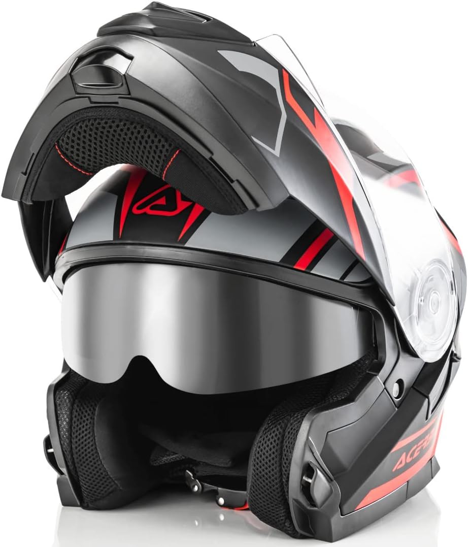 ACERBIS CASCO SEREL NERO/ROSSO XL