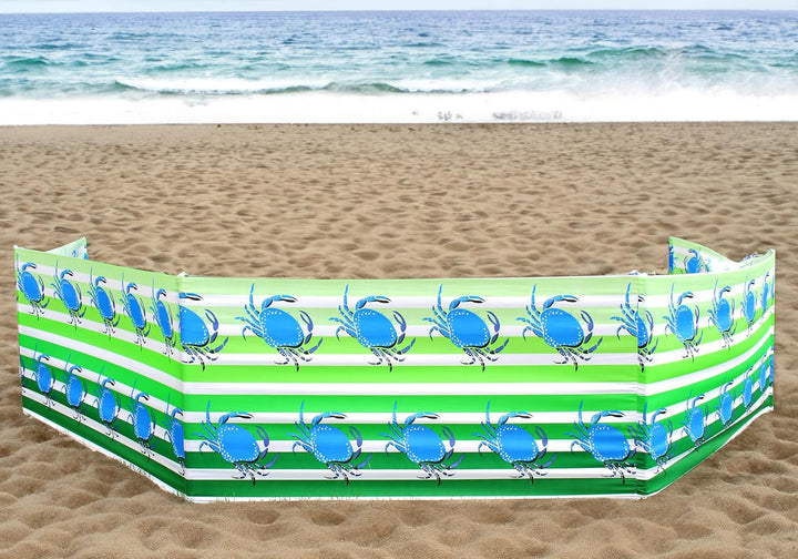 Windschutz Strand, Sichtschutz für Strand, Garten und Camping, Strandwindschutz, Strandzaun Krabbe 6