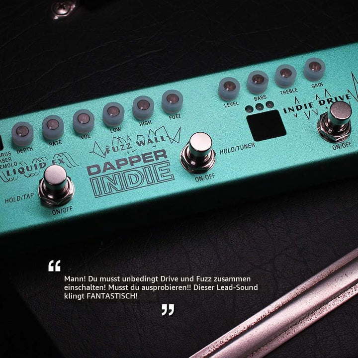 Valeton Multi Effekte Gitarrenpedal Dapper Indie Ambient Psychedelic Garage Postrock Alternative Roc