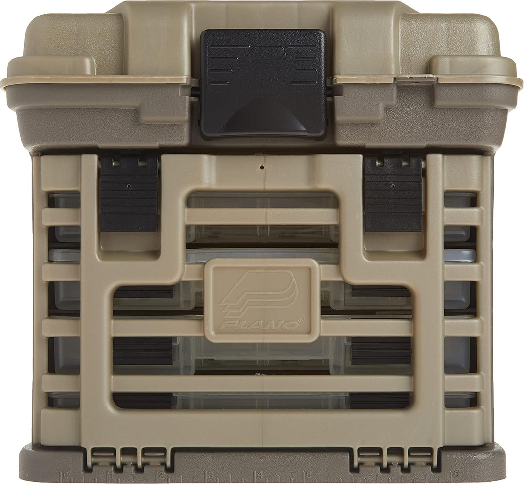Plano Molding 135430 Stow N' Go Pro Rack mit 4#23500s Prolatch Organizern, Graphitgrau, Sandstein Kl
