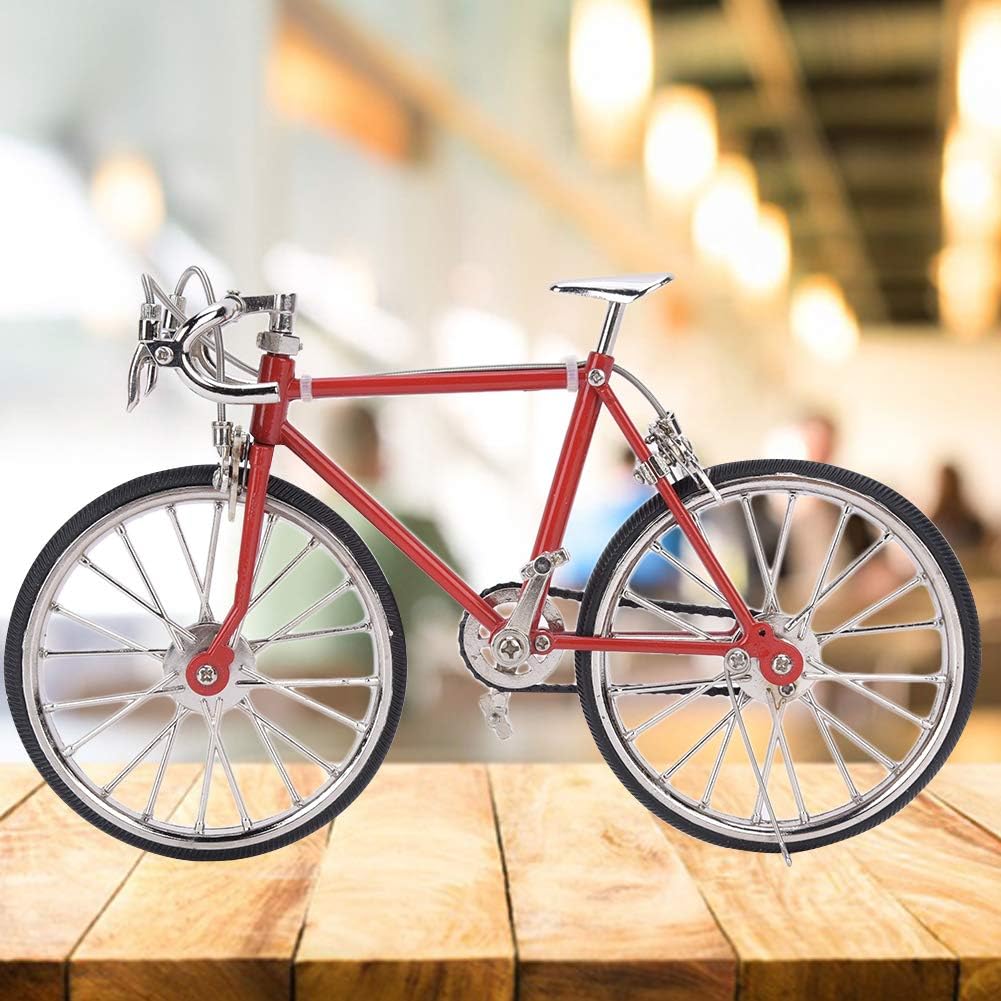 1:12 Mini Puppenhaus Fahrrad realistische Legierung Miniatur Fahrrad Fahrzeugmodell Spielzeug Puppen
