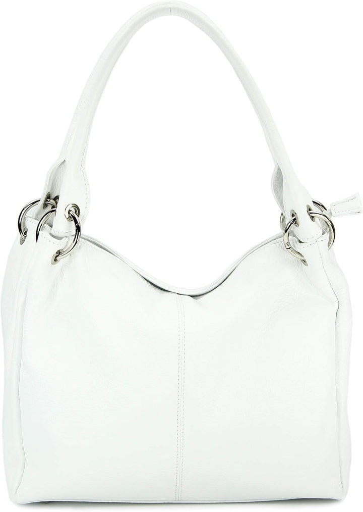 Belli italienische Leder Schultertasche Damentasche Handtasche Shopper Lilly - 33x28x14 cm (B x H x