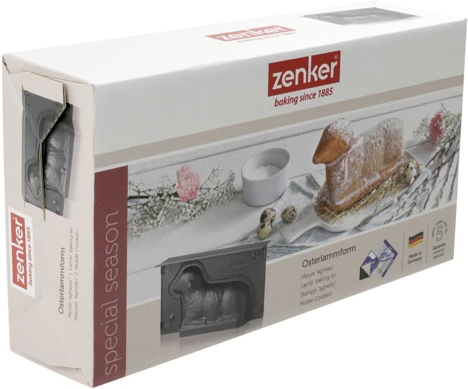 Zenker Osterlamm Backform zu Ostern – 900 ml Füllvolumen – 3D Kuchenform mit Antihaftbeschichtung un