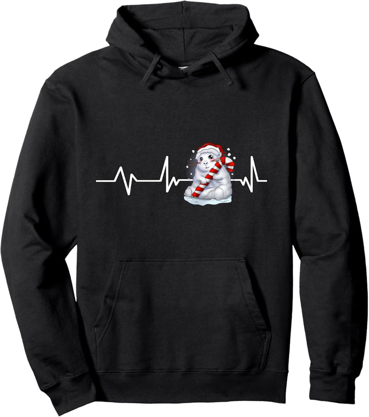 Meerschwein Schneemann Herzschlag Geschenk Meerschweinchen Pullover Hoodie