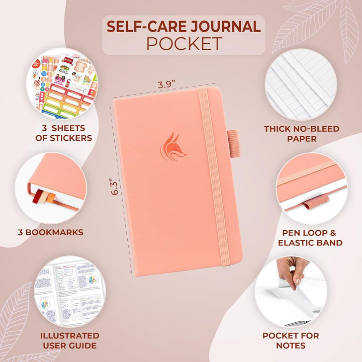 Clever Fox Self-Care Journal – Notizbuch für tägliche Reflexion, Planer für mentale Gesundheit & per