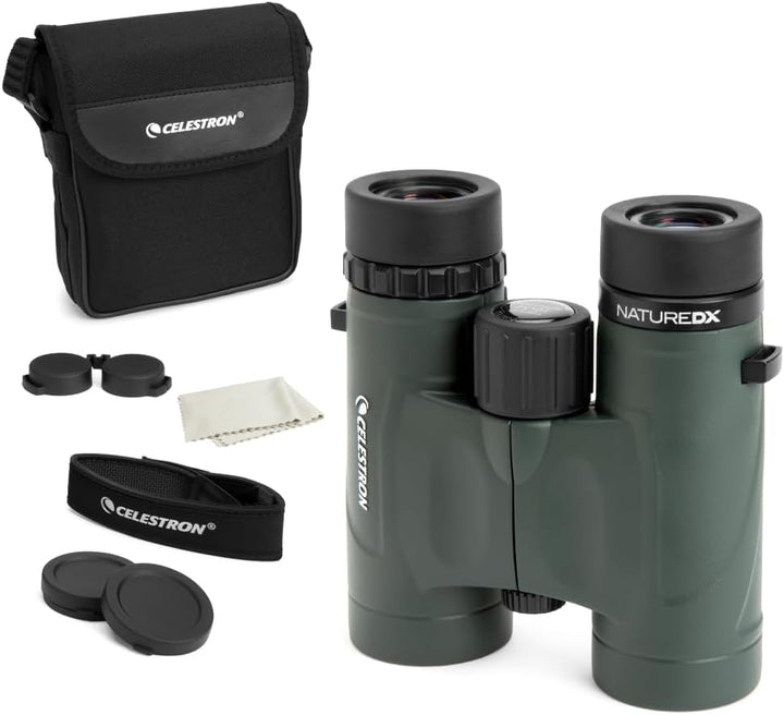 Celestron 71331 10 x 32 DX Nature Fernglas – Grün Nature DX 10 x 32 Dachprisma, Nature DX 10 x 32 Da