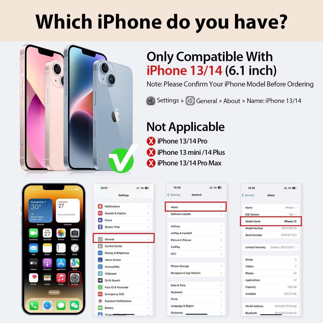 DUX DUCIS Hülle für iPhone 13/14 Handyhülle Kompatibel mit MagSafe, Transparente Anti-Kratzer Leder