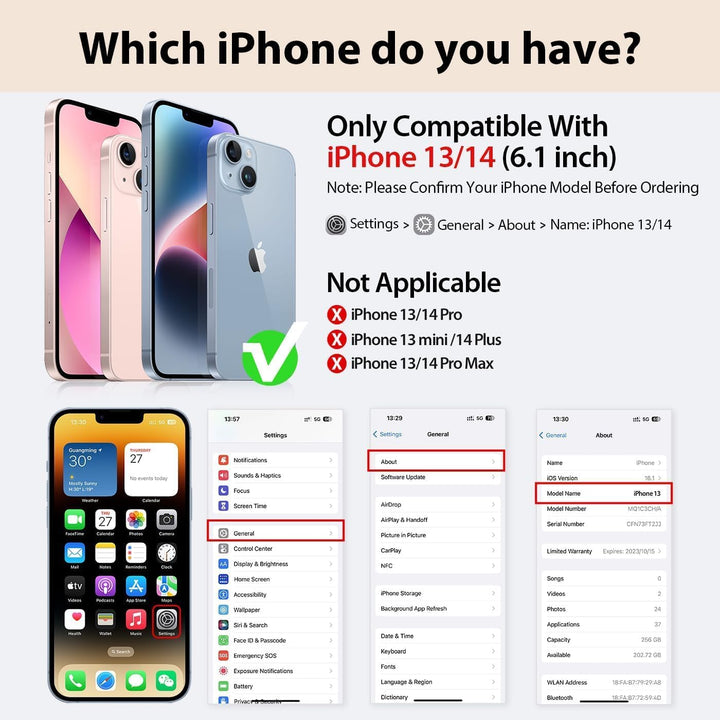 DUX DUCIS Hülle für iPhone 13/14 Handyhülle Kompatibel mit MagSafe, Transparente Anti-Kratzer Leder