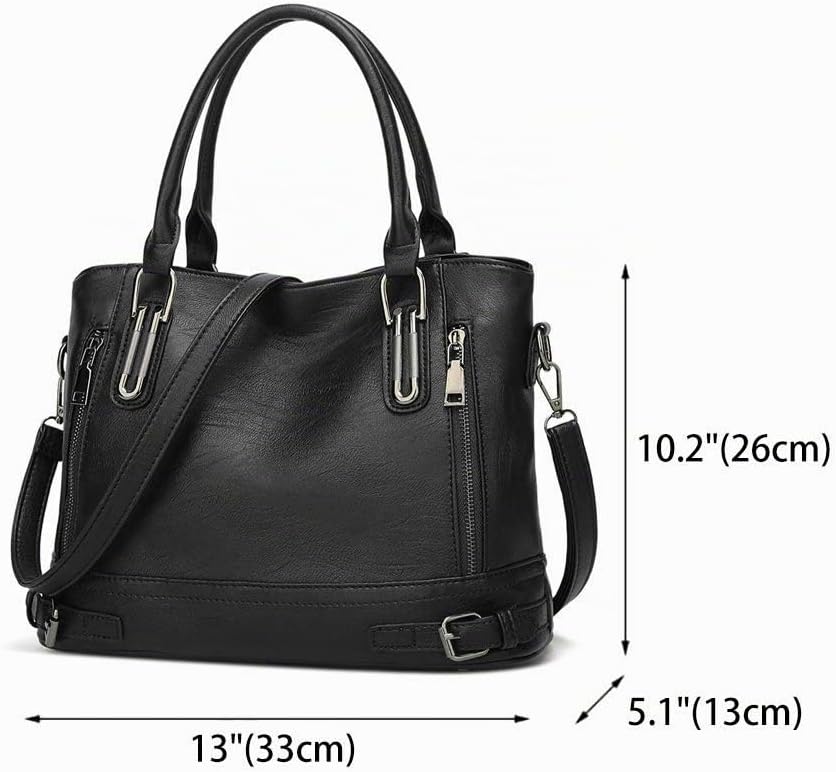 BUKESIYI Damen Tasche Handtasche Umhängetasche Schultertasche Frauen Kulturbeutel Weekender Klein PU