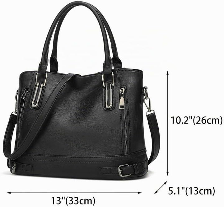 BUKESIYI Damen Tasche Handtasche Umhängetasche Schultertasche Frauen Kulturbeutel Weekender Klein PU