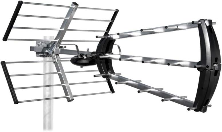 METRONIC 415044 Aussenantenne + 4G-Filter HDMI, silberfarben Antenne 26 dB + 4G-Filter, Antenne 26 d