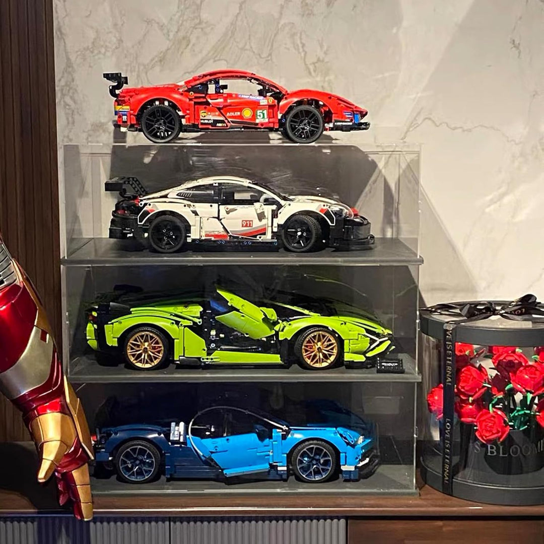 Acryl Vitrine Klar für Lego Actionfiguren Funko Pop Modell Skulptur Transparenter Plexiglas Display