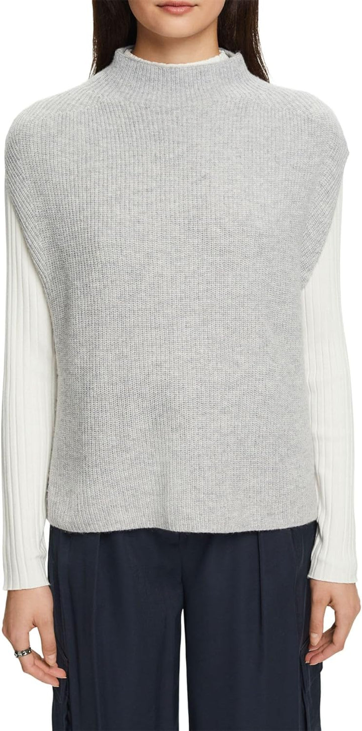 Esprit Collection Pullunder aus Wollmix XS Light Grey, XS Light Grey