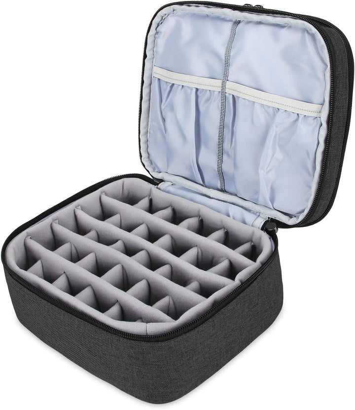 Luxja Nagellack Aufbewahrung Box, Nagellack Tasche, Aufbewahrung für Nagellack-Hält 30 Flaschen (15m